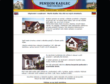 Tablet Screenshot of pensionkadlec.cz